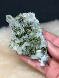 Image 12 of Epidote On Quartz Crystal Specimen #2102