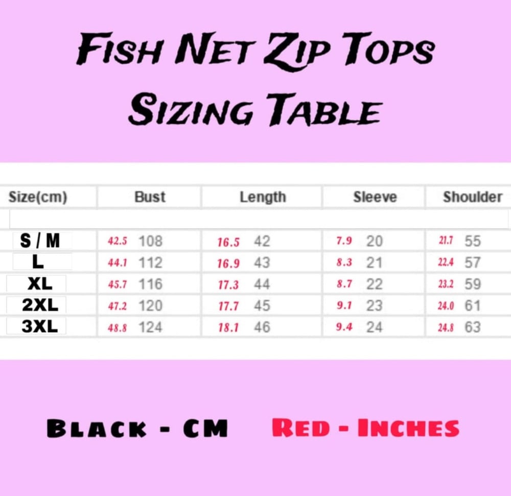 Image of ATZ Fish Net Zip Top : PRE-ORDER