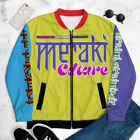Image 1 of Unisex MERAKI "90s Color Block" Bomber Jacket
