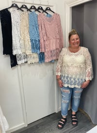 Image 1 of Crochet Detailed Lace Top 