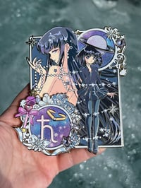 Image 3 of Cosmic Galaxy Saturn Enamel pin ( OG and purple chrome variant) 