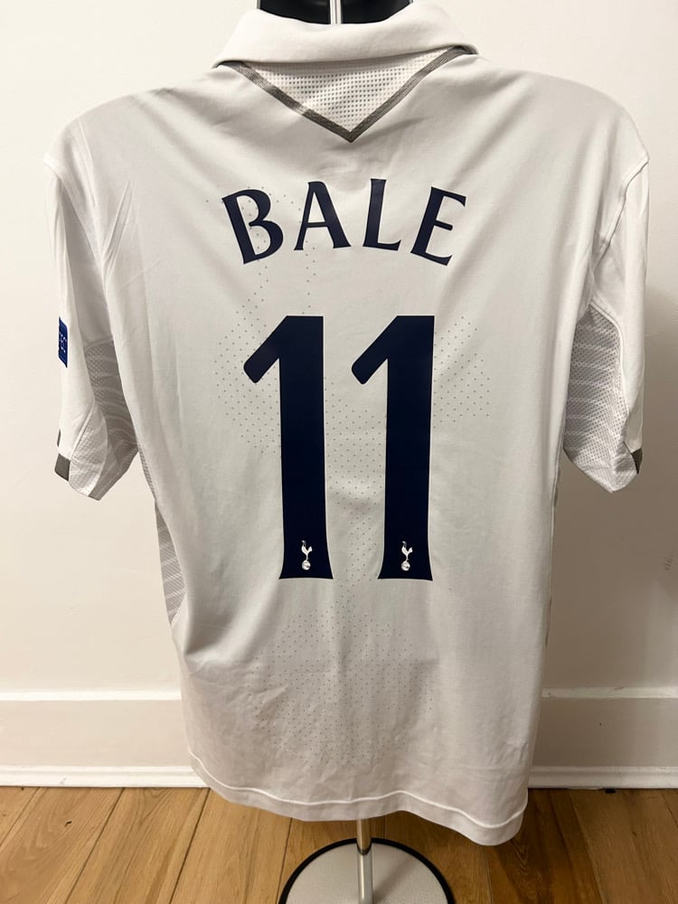 Image of Tottenham Hotspur “BALE 11” 2012/13 Home Cup Shirt + patches  (M) 