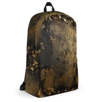 Image 3 of Gold and Black Tattered Texture Baroque Goth Inspired Backpack