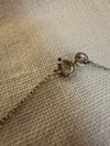 vintage LOVE sterling silver necklace 