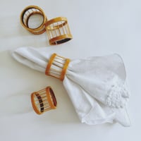 Image 3 of Wooden Spindle Napkin Rings 