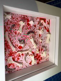 Image 4 of Bones with a blood spatter background