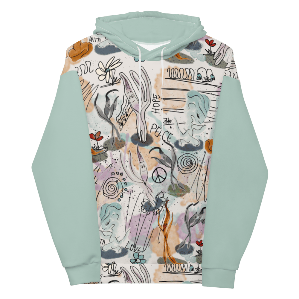 Image of Hoffnung Liebe Tanzen Exklusiver Jo Lenz Art Unisex Hoodie