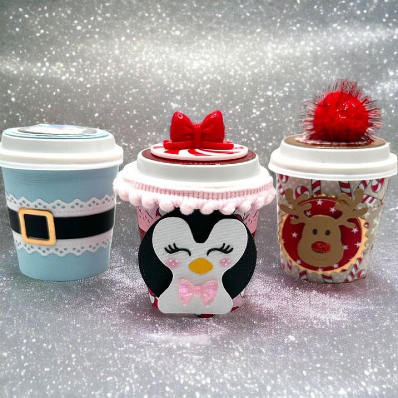 Image of 4 oz. Christmas coffee sleeves