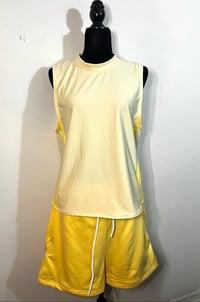 Image 2 of Mens Yellow Workout Set