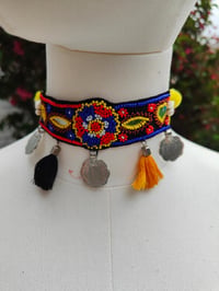 Image 1 of Festie choker - tassel ties