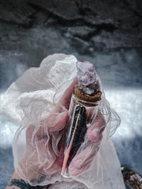 Image 3 of XL Death moth w/ amethyst 