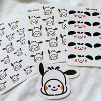 Image 2 of Pochacco x blob stickers