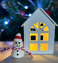 Image 6 of Ceramic Snowmen with a Bobble Hat or a Heart