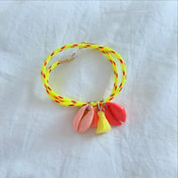 Image 1 of Cauri jaune fluo / corail fluo 