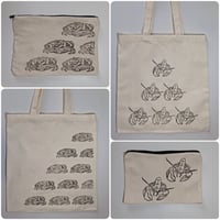 Image 1 of Lino Printed Bag or Purse