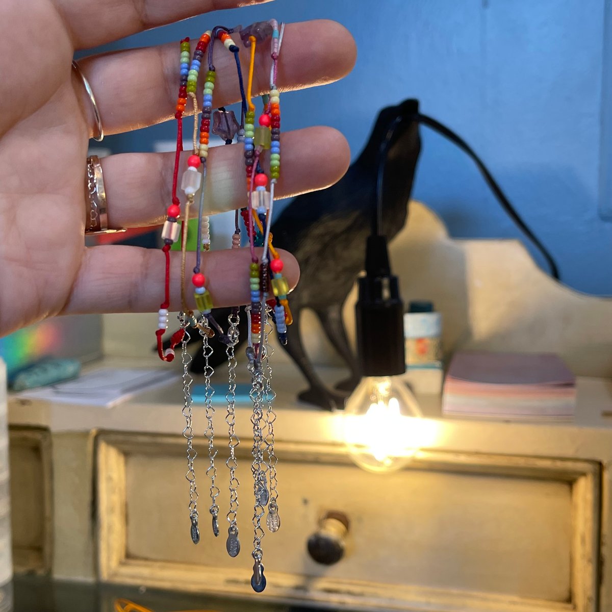 Image of Star and rainbow anklet
