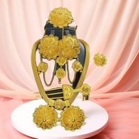Image 3 of Golden Bloom Regal Jewelry Set