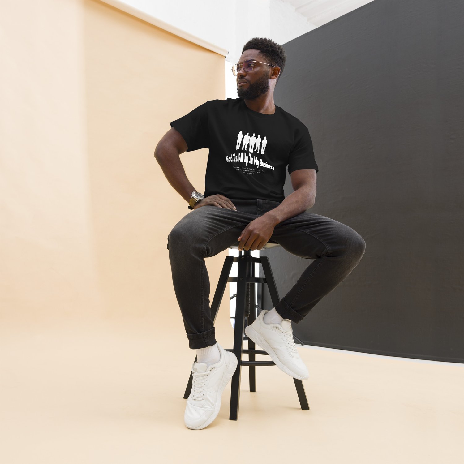 Image of Unisex T-Shirt God Is All Up in My Business