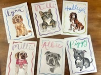Image 1 of Watercolour Pet portrait 