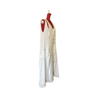 Image 3 of White Ghost" Hand-Stitched Upcycled Maxi Dress – One of a Kind