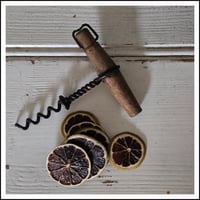 Image 1 of Antique wooden handled corkscrew