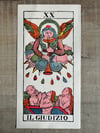 Le Jugement. Grande carte du tarot de Marseille, 1963, 37x20cm, vintage italien