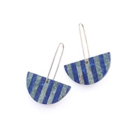 Image 1 of Lapis & Tuff Earrings