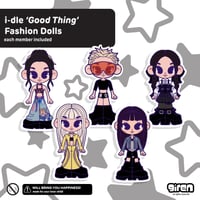 Image 2 of i-dle 'good thing' fashion doll sticker pack.