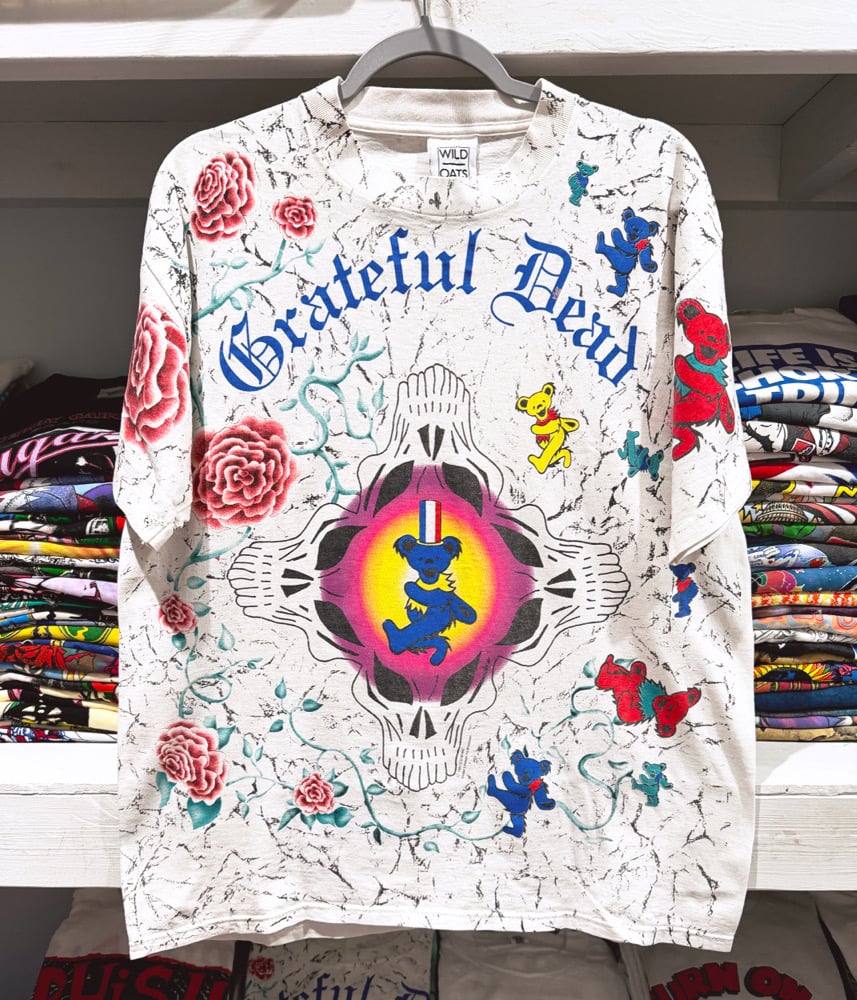 Grateful Dead 1991 All Over Print T-Shirt - Size L | Primarily Dead