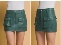 Image 3 of Straight leather skirt 