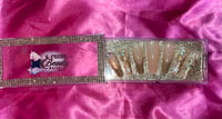 Image 2 of Nails- Long Luxury (Brown Design)