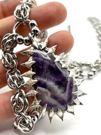 Image 1 of Reliquary Necklace: Amethyst 