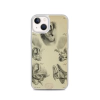 Image 22 of Vintage Book Page Anatomical Illustration Human Ear Clear Case for iPhone®