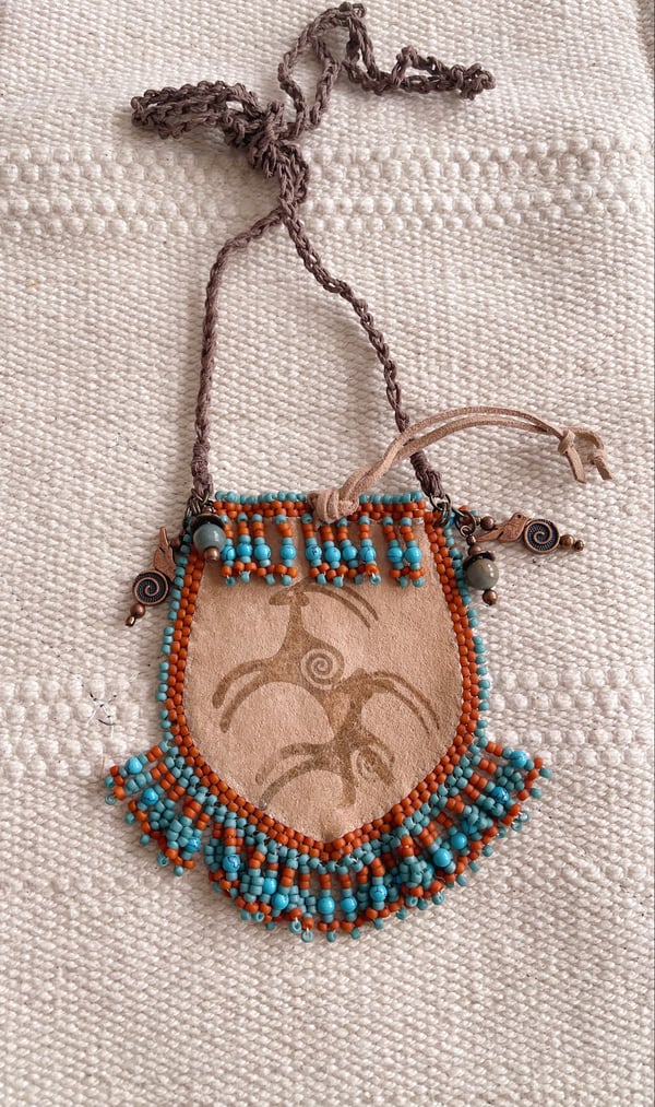Image of DEER DANCE POUCH NECKLACE 