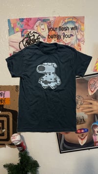 werm double layered Brian Patrick shirt black/white