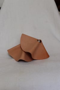 Image 3 of Natural leather mini sculptural pendant