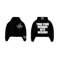 Image 1 of Hidden potential turn your wounds into wisdom zip up hoodie 