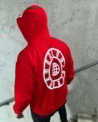 Image 1 of RED WWR ZIP UP HOODIE