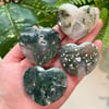 Moss Agate Heart