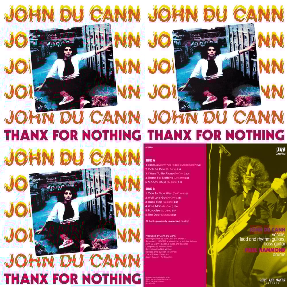 JOHN DU CANN Thanx For Nothing "Triple Play" 3LP bundle