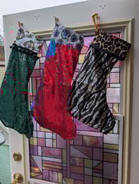 Image 1 of Unique Sequin Scrap Stocking