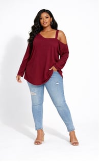 Image 3 of New 3X SHEIN Open Shoulder top #403*11