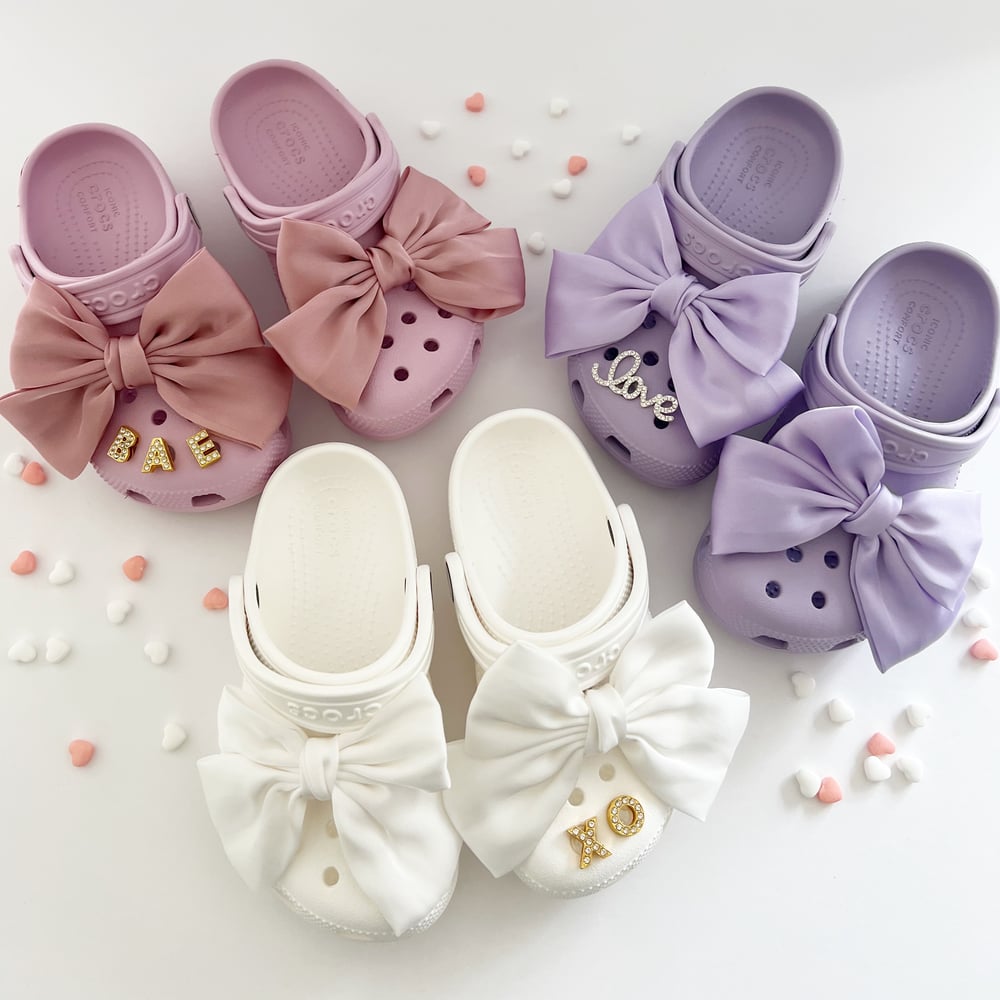 Image of Rhinestone Valentines Croc Charms