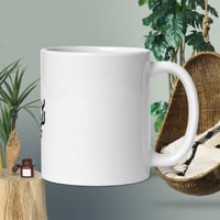 White glossy mug
