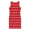 Gmode Print Red  Sew Dress