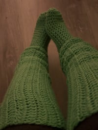 Image 1 of *Custom* Crochet Knee High Socks 