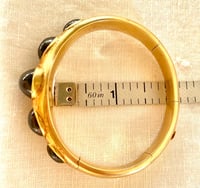 Image 6 of FRENCH 18K GOLD & GARNET BRACELET 