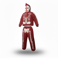 Image 1 of Faith & Loyalty “Eternal Conflict” Puffer Suit (Red)