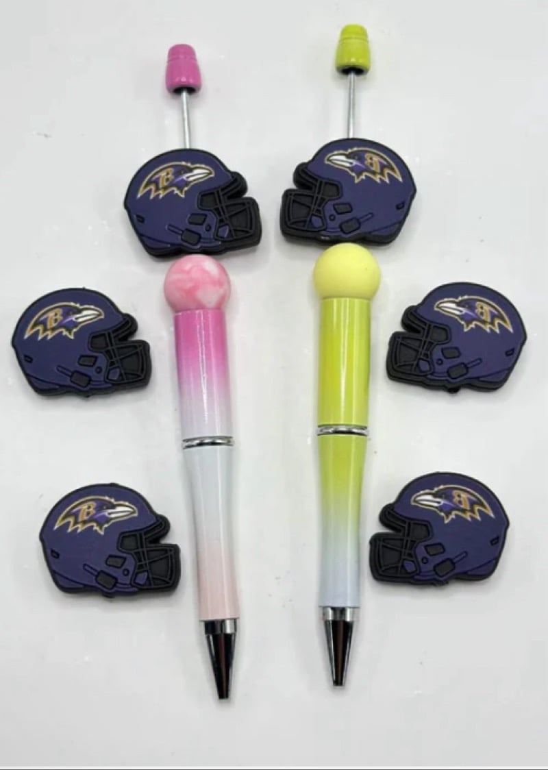 Image of Football Helmets Silicone Bead