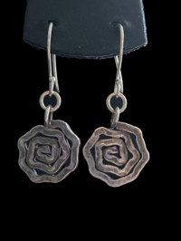 Image 2 of Rose drop earrings